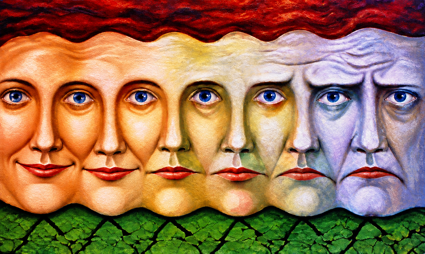 Multi-faced (watercolor)