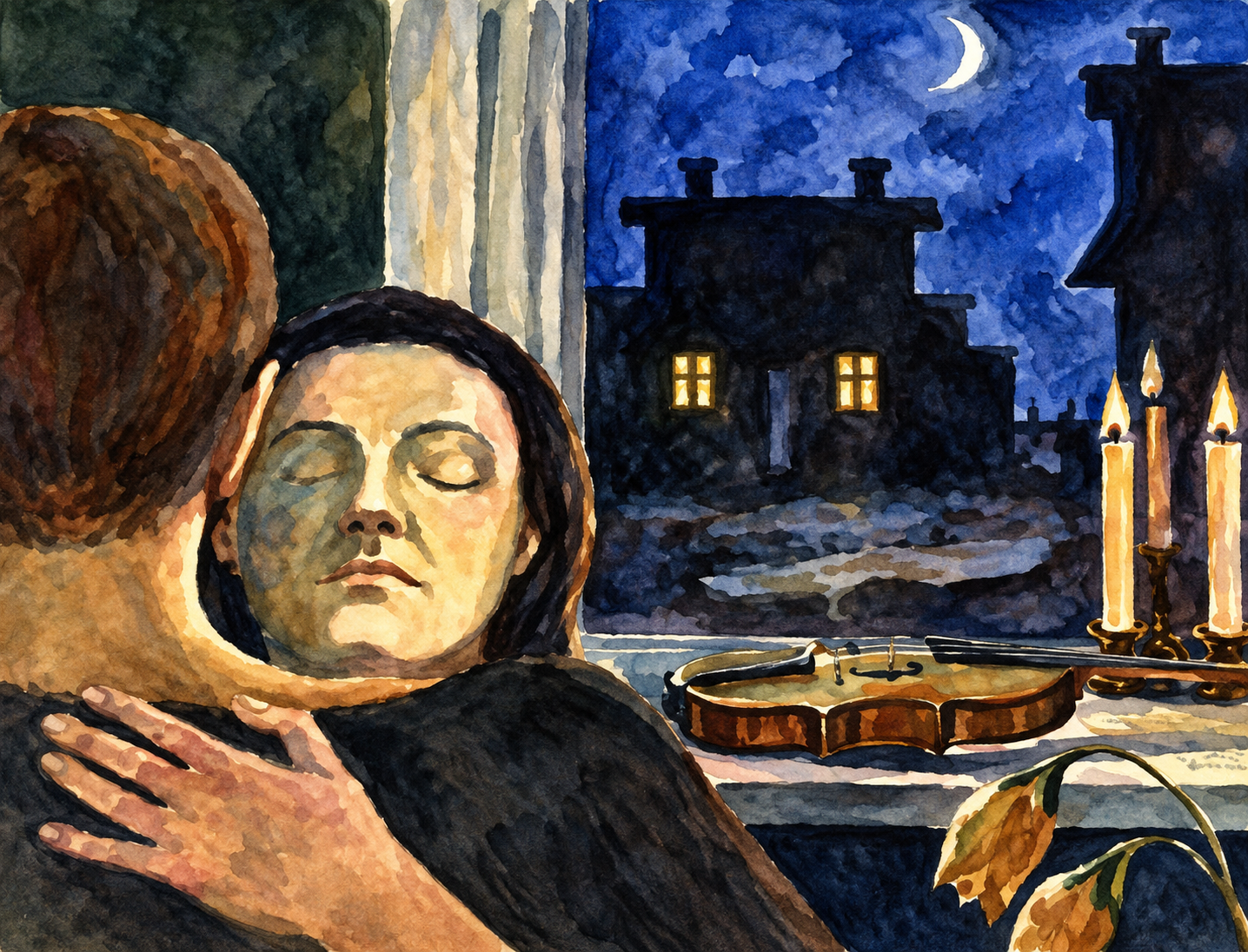 Night (watercolor)